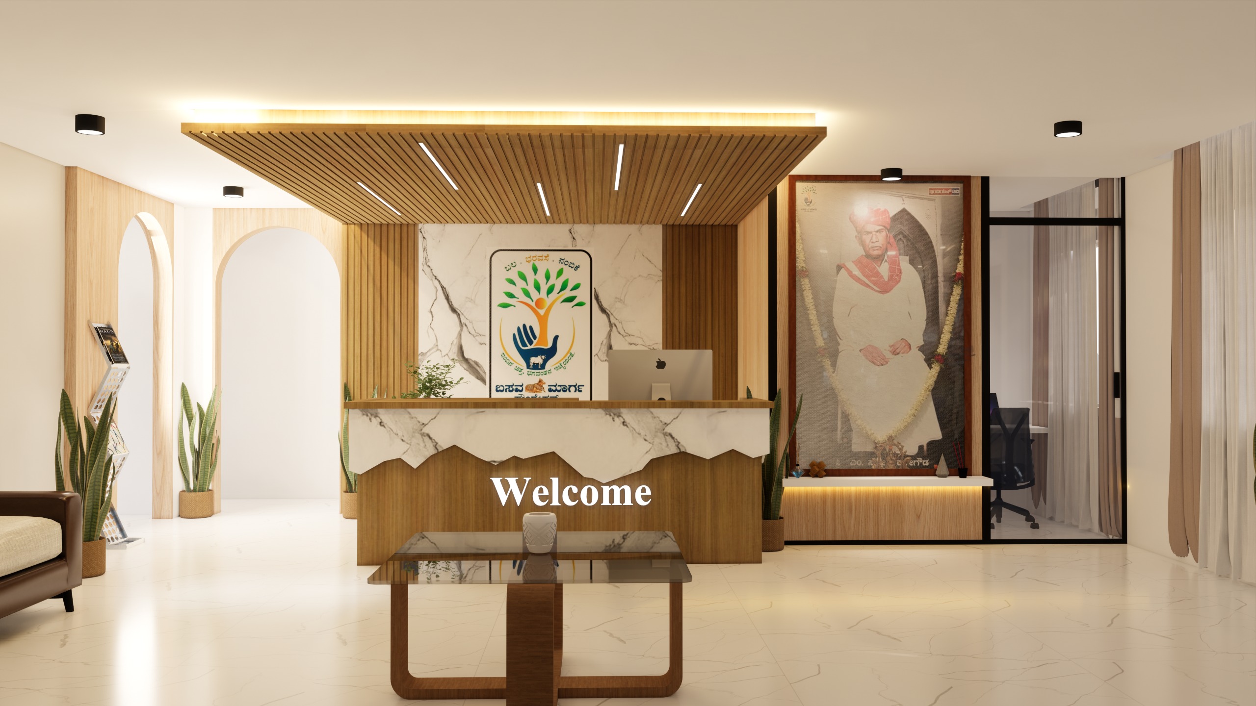 Interior welcome foyer design